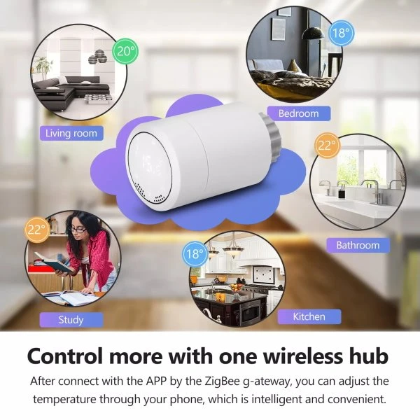 smart valve tuya HY367 Zigbee