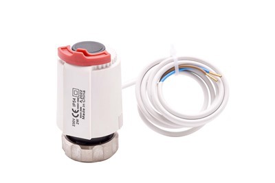 Falf actuator thermol â llaw